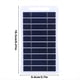 thumbnail image 4 of Panel Solar Portátil de 2 W y 5 V con USB: Estabilizador de Carga Seguro, Cargador de Batería, Fuente de Alimentación para Exteriores para Acampar, 4 of 5