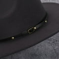 thumbnail image 3 of Vorkoi Adjustable Wide Brim Felt Fedora Hat for Women, Soft Cotton-Polyester Blend, 3 of 6