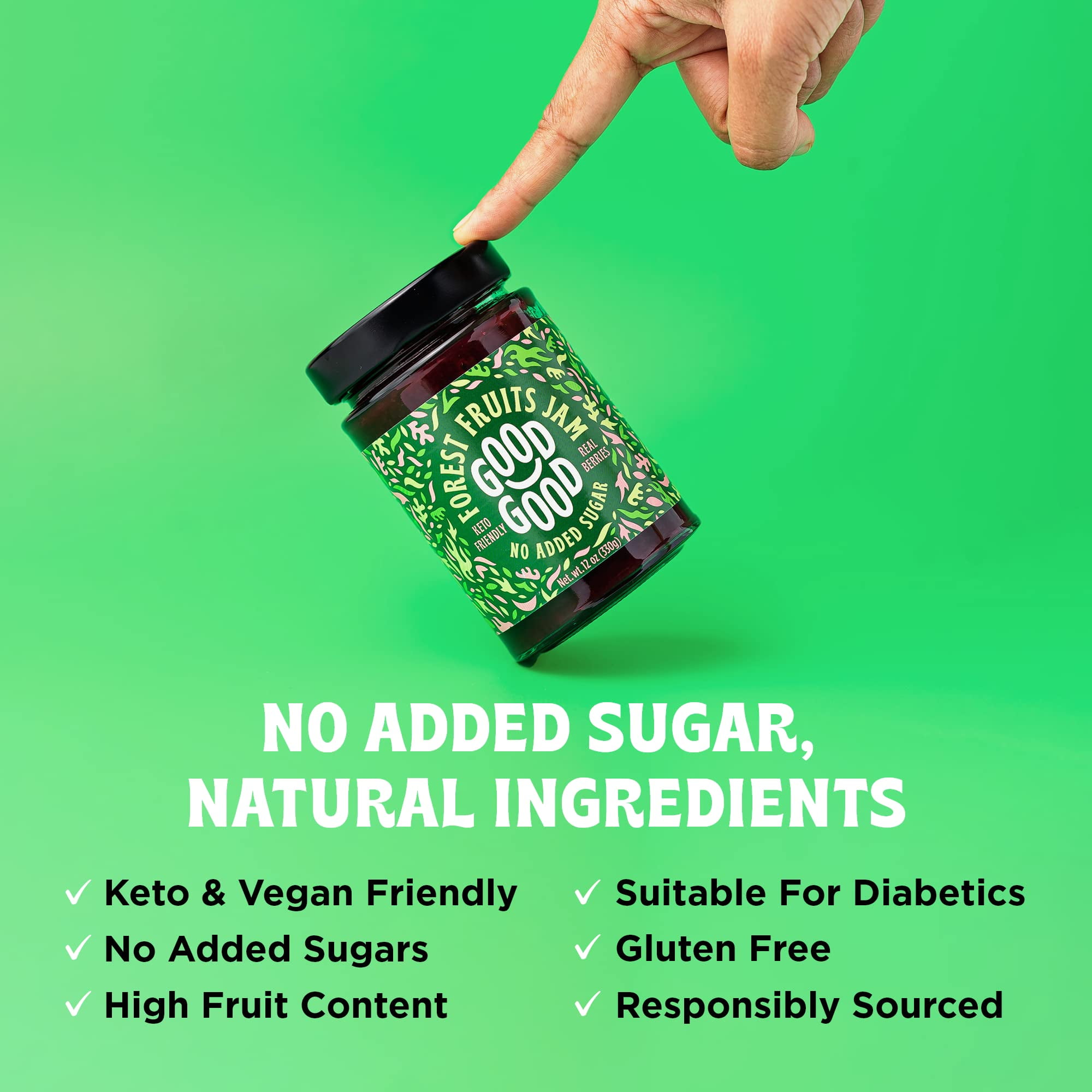 Good Good Jam Fruits Sweet Forest 12 oz (Pack of 6)