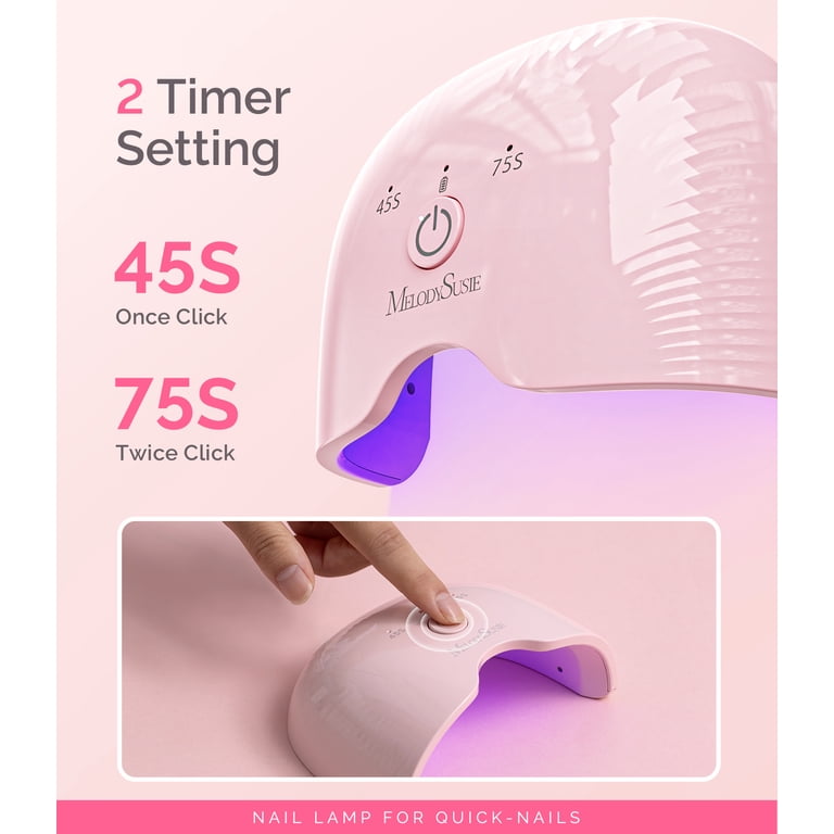 MelodySusie Mini Cordless UV Nail Lamp, 6W Rechargeable photo 2