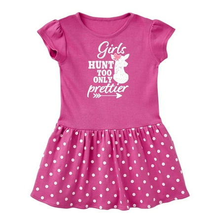 

Inktastic Hunting Girls Hunt Too Only Prettier with Doe and Arrow Gift Baby Girl Dress