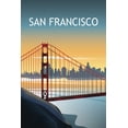 thumbnail image 2 of Escalante, Omar 11x14 Black Ornate Wood Framed with Double Matting Museum Art Print Titled - San Francisco II, 2 of 4