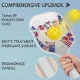 thumbnail image 2 of Pickleball Paddles Set Of 2, Fiberglass Surface, USA, Independence Day Print, 4 Balls & Bag, 2 of 5