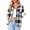 Beige Black Gray, variant on Women's Plaid Flannel Shacket Long Sleeve Button Down Shirt Jacket with Pocket