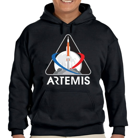 NASA Artemis 1 Mission Logo Pullover Hoodie-XXL