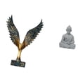 thumbnail image 5 of Wing Statue Monkey Buddha Figurine Resin Material Ideal for Home Garden Meditation Spaces, 5 of 8