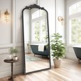 thumbnail image 6 of Arched Antique Arched Mirror, 22"x65"Elegant Floor Vintage Mirror with Ornate Metal Frame, Baroque Inspired Home Decor for Entryway/Living Room/Hallway, 6 of 9