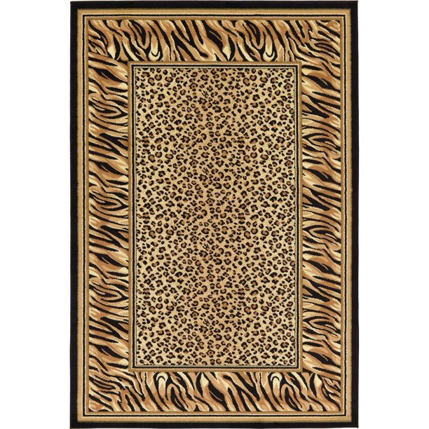 Unique Loom Cheetah Wildlife Area Rug