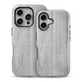 thumbnail image 2 of DesignSkinz Scratch-Resistant Hard Slim Case Compatible with iPhone SE Gen 2/3 (Compatible with MagSafe) - Smooth Gray Wood, 2 of 9