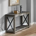 thumbnail image 4 of Steve Silver Dexter Distressed Driftwood Wood and Metal Sofa Table, 4 of 4