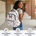 thumbnail image 6 of KUIFORTI US Flag Bow Boys School Bag 17 Inch Polyester Kids Backpack with Laptop Compartment Adjustable Straps for Elementary Primary Middle Back to School Gifts for Students, 6 of 7