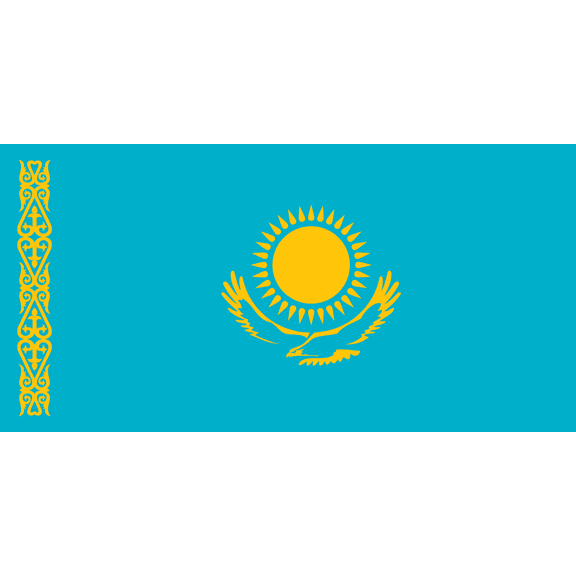 Kazakhstan 3'x5' Flag ROUGH TEX® 100D