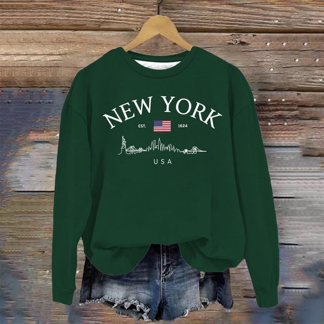 TINZ Veste à Capuche Décontractée pour Femmes avec Col Rond et Poches, Imprimé Lettres Anglaises, Mode Mignonne à Manches Longues