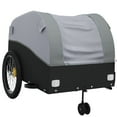 thumbnail image 4 of vidaXL Bike Trailer Black and Gray 99.2 lb Iron, 4 of 12