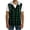 [Button Down] Green, variant on Chiccall Mens Flannel Shirts Button Down Sleeveless Drawstring Plaid Hoodies with Chest Pockets Stylish Summer Tops