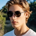 thumbnail image 3 of Adjustable Nd Adjustable Polarized Glasses For – Stepless Dimming Aviation Aluminum Photochromic Clear Driving Outdoor Eyewear Racing Goggles Dirt Jacket for Kids 8- Clear Riding Glasses Goggles 509, 3 of 3