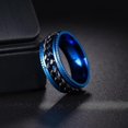 thumbnail image 4 of Mens Anxiety Rings Fidget Rings For Men Women Chain Spinner Rings For Kids Teen Titanium Steel Rings, 4 of 5
