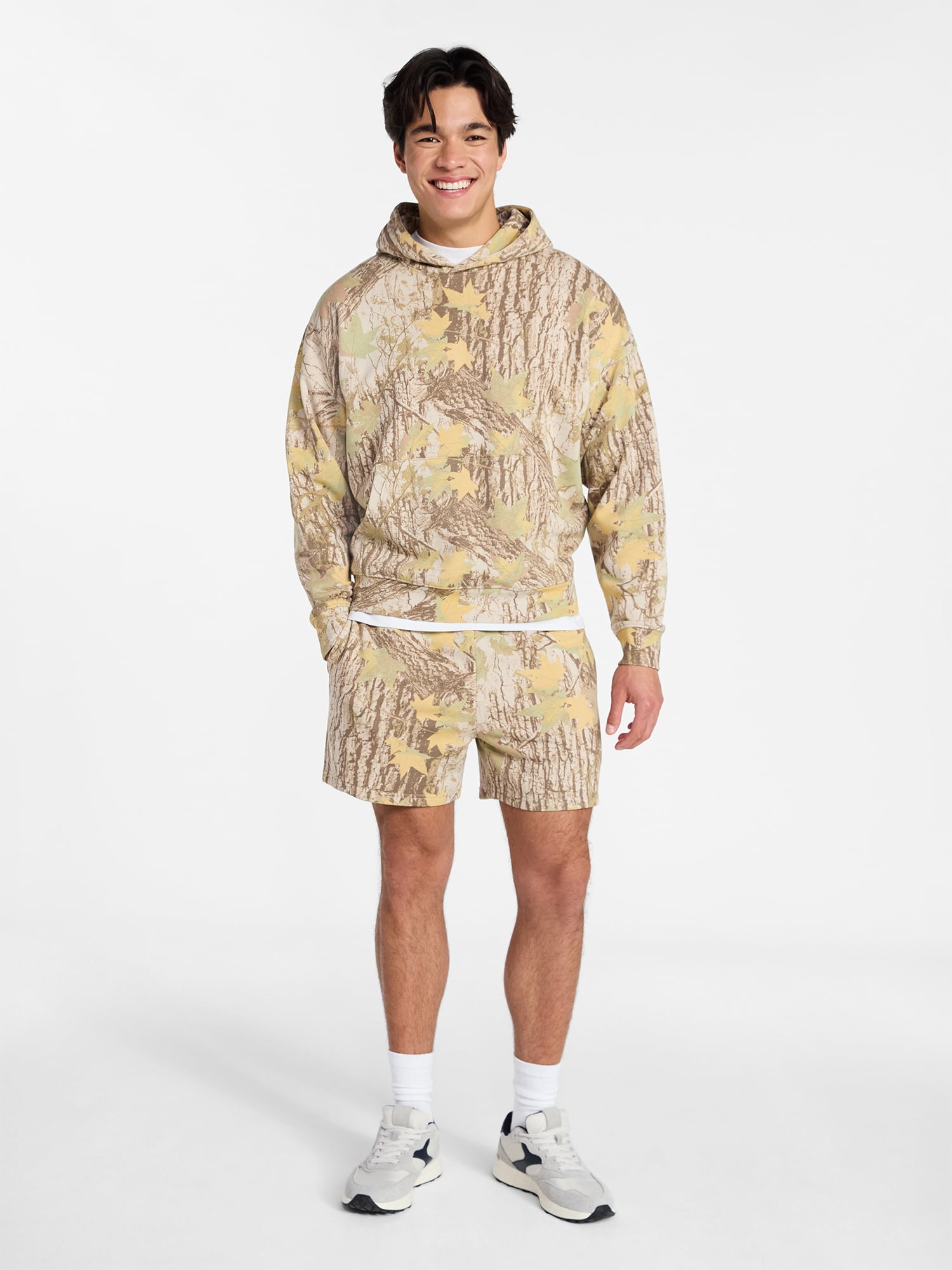 No Boundaries Oversized Hoodie with Long Sleeves, Men's XS-4XLT