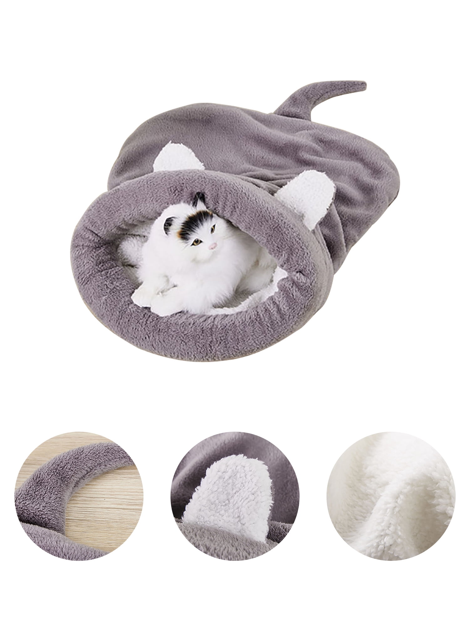 Topcobe Gray Pet Sleeping Bag Beds for Cats, T015GRM Puppy Cushion