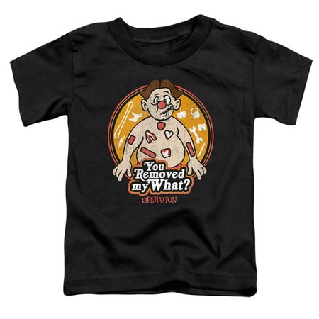 Operation You Removed My What S/S Toddler T-Shirt Black