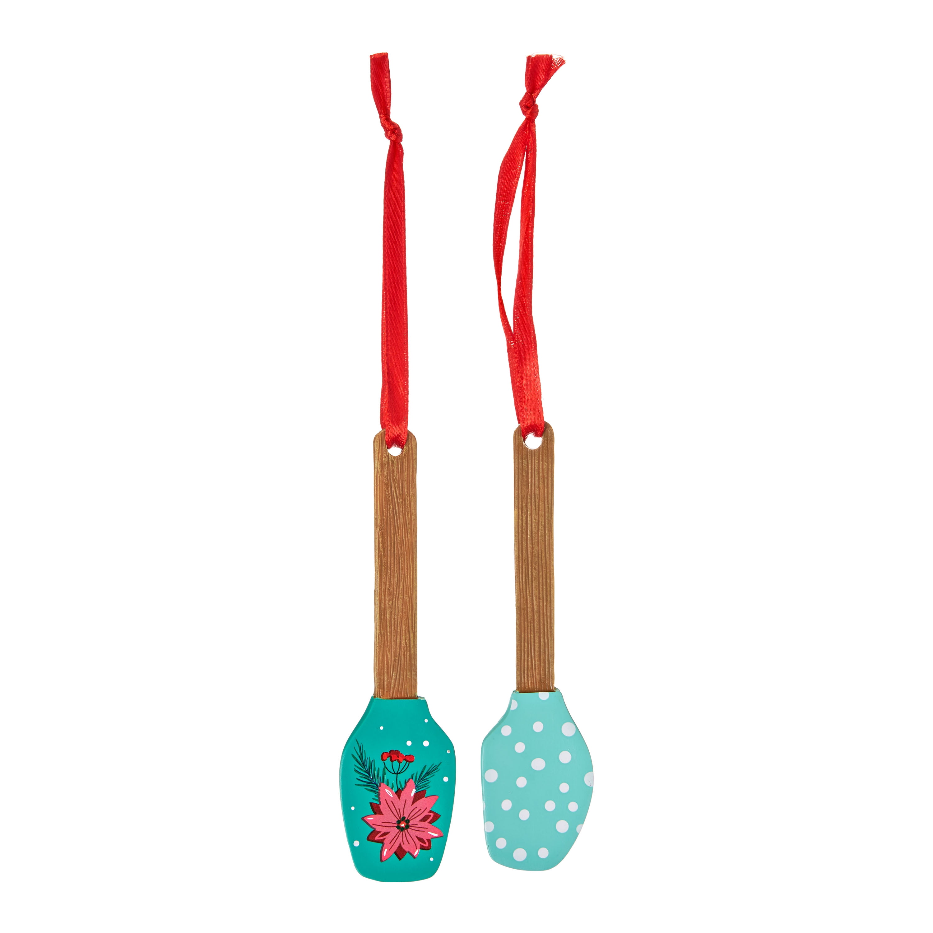The Pioneer Woman 2pk Blue Dot Spatula Ornament, 5 inch