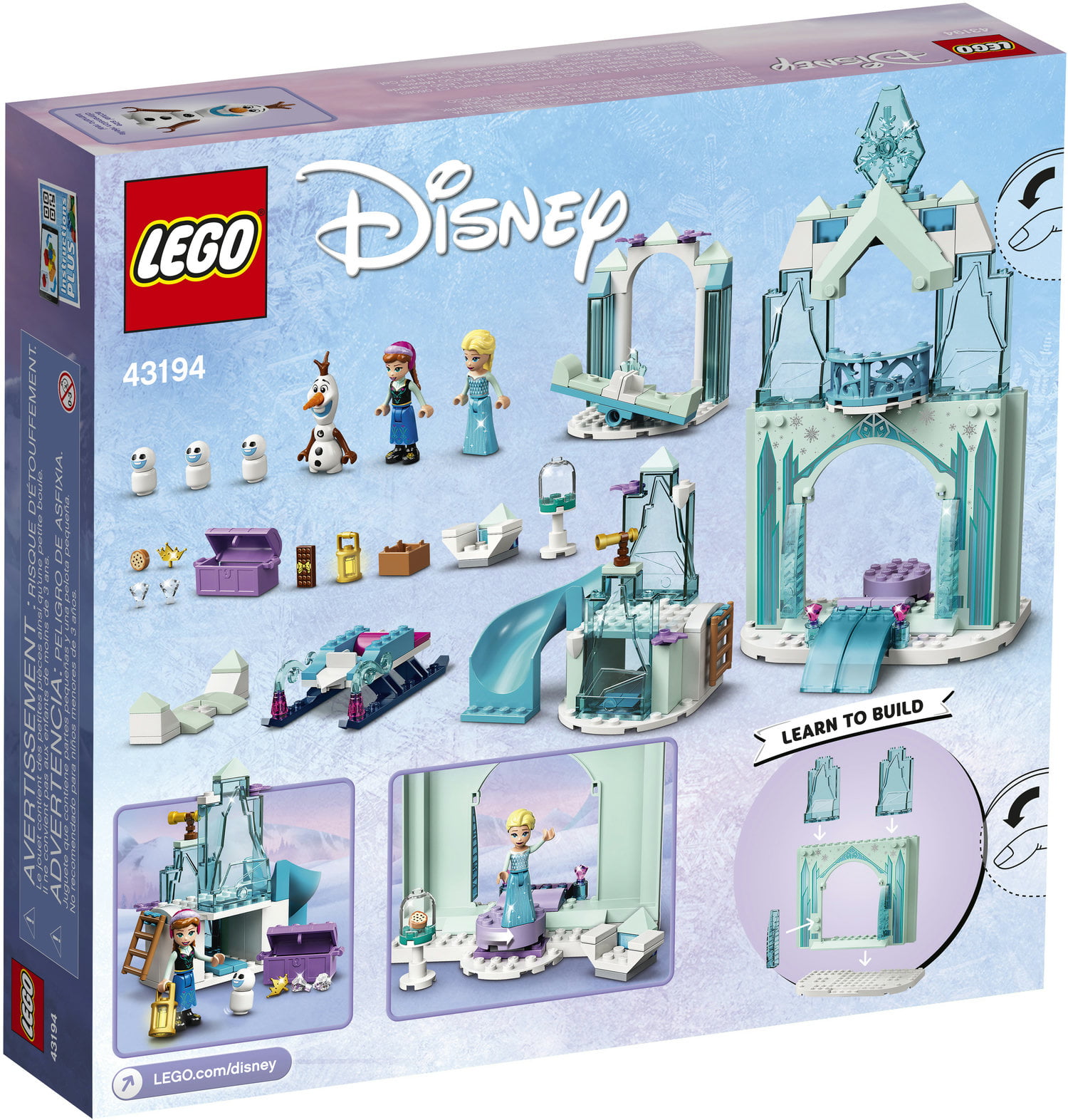 154 Pieces LEGO Disney Anna and Elsa’s Frozen Wonderland 43194 Building Kit; A Cool Construction Toy That Boosts Creative Fun; New 2021 