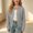 Gray, variant on DAETIROS Girls Cotton Knit Cardigan Button Front Crew Neck Long Sleeve Solid Basic School Uniform Sweater