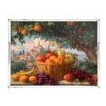 thumbnail image 2 of Acrylic Tray 15.7*11.8*1.9 Inch Transparent Tray Food Tray Tea Cup Tray Serving Trays Cosmetics Storage Kitchen Table Bathroom Sundry Storage Basket Of Oranges, 2 of 7