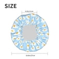 thumbnail image 6 of Kdxio Floral Daisy Print Shower Cap for Women,Elastic and Reusable,Double Waterproof Layers Bathing Hat, 6 of 9