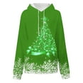 thumbnail image 2 of Christmas Hooded Sweatshirt Christmas Hoodies for Womens Fashion Hoodies & Sweatshirts, Warm Long Sleeve Pullover Drawstring Shirt Plus Size Holiday Graphic Hoodie, 2 of 4