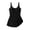 Black #024, variant on One Piece Swimdress Swimsuits for Women Tummy Control Swim Dresses Skirt Bathing Suit Hot Pink XL