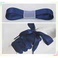 thumbnail image 3 of Santimon 2 Pairs Flat Shoe Laces Silk Ribbon Shoelace for Sneakers/ Canvas Shoes/ Board Shoes 31" Navy Blue, 3 of 7