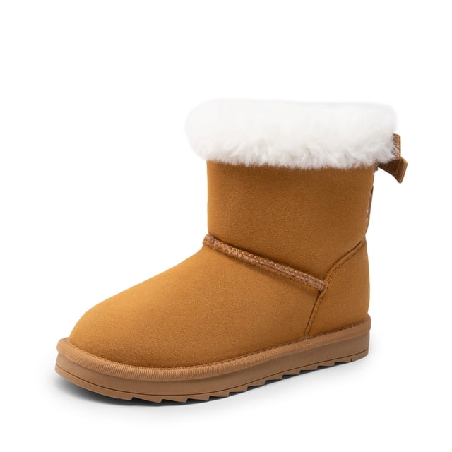 Botas DREAM PAIRS SDSB2409K Castaño con Forro de Piel Sintética Talle 2