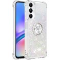 thumbnail image 3 of Glitter Clear Sparkly Bling Case for Samsung Galaxy A05s, Flowing Liquid Quicksand Cover with Diamond Ring Holder Case for Samsung Galaxy A05s  Colorful, 3 of 7