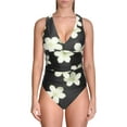 thumbnail image 1 of Lauren Ralph Lauren Womens Floral Cross Back One-Piece Swimsuit, 1 of 2