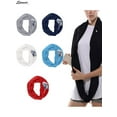 thumbnail image 2 of Spencer Women's Fashion Soft Winter Infinity Scarf with Zipper Pocket Solid Pattern Lightweight Wrap Neck Warmer "Black", 2 of 5
