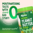 thumbnail image 7 of ALPINO Organic Natural Peanut Butter Smooth | 400 gm | 30% Protein | Made with 100% Organic Peanuts | No Added Sugar and Salt | Plant Based Protein Peanut Butter Creamy, 7 of 7