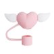 thumbnail image 1 of EZLIFE Tapa de pajita reutilizable Love WingsStraw Covers Cap ---, 1 of 7