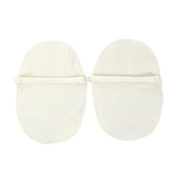 Par de Almohadillas Absorbentes de Sudor Reutilizables y Lavables para Axilas Sunnimix Shieds White