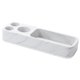 thumbnail image 3 of Portacepillos de dientes para baño, 2 tazas, organizador de cepillos de dientes, antideslizante, eléctrico Blanco, 3 of 9