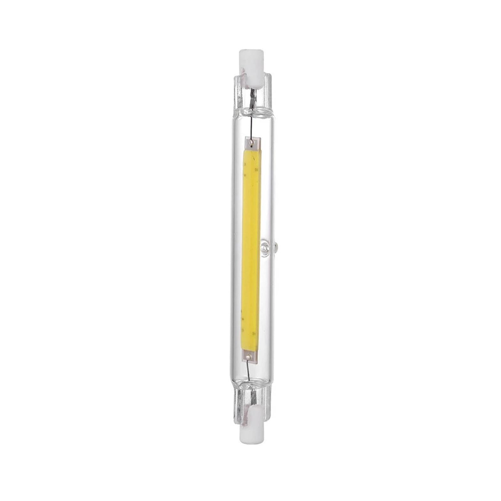 Tubes en Verre Dimmables LED R7s COB 78mm 118mm 15W 30W Ampoules Halogènes