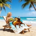 thumbnail image 6 of Boovnll Beach Towel, Sand Free Lightweight Microfiber Oversized Beach Towels Quick Dry for Beach Yoga Gym Pool, Beach Accessories, 30x60", 6 of 7
