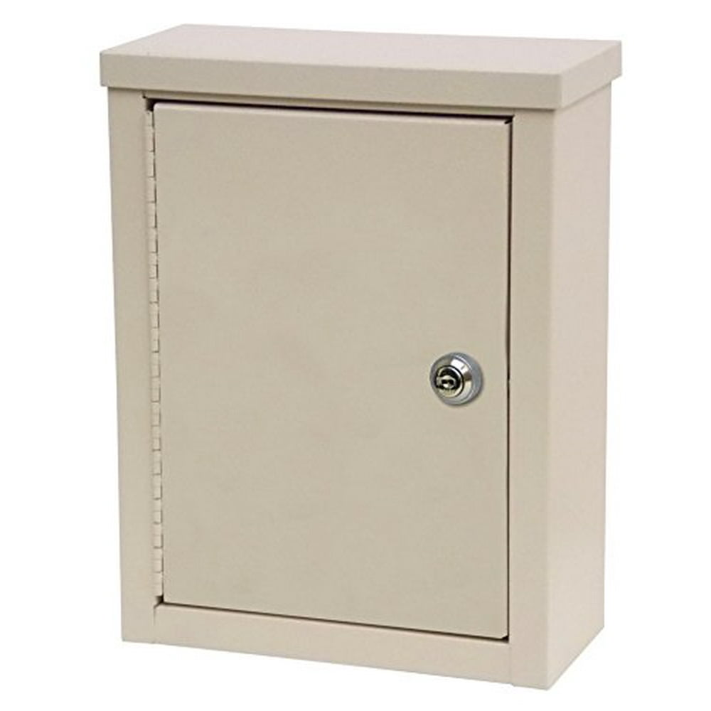 Omnimed Wall Storage with Flat Key Lock, Beige, Small Walmart