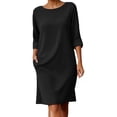 thumbnail image 2 of Antinious Ladies Summer Solid Lightweight Breathable Daily Versatile Dress, 2 of 5