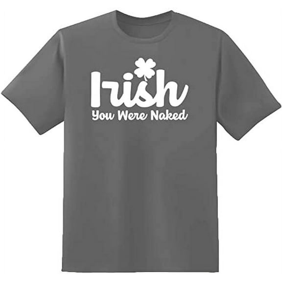 RedBarn Unisex Ash Half Sleeves Cotton "Irish You Were" Graphic T Shirt