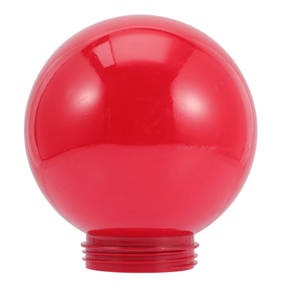 Hemobllo 1 Set Clear Red Acrylic Globe Lampshade for Lamp Posts Outdoor Patio Lighting Fixture