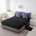 thumbnail image 5 of Feelyou Cartoon Rustic Bear Twin Bedding Sets 7-Piece for Kids, Purple Bohemian Aztec Bedding Comforter Set, Rustic Lodge Cabin Reversible Sheet Sets, Luxury Bedroom Decor, 5 of 8