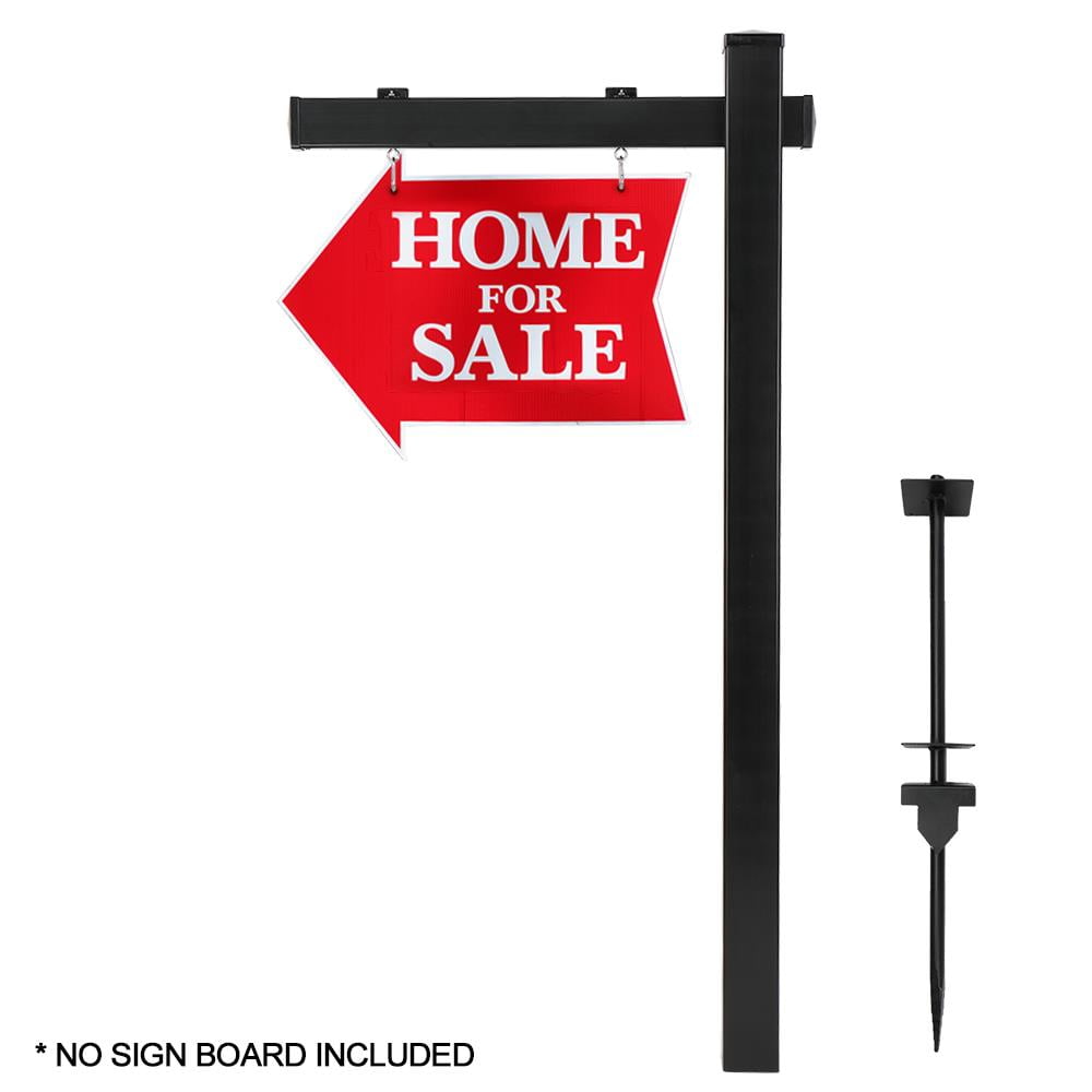 Ktaxon 36"x 72" Vinyl PVC Real Estate Sign Post, Black
