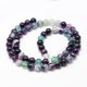 thumbnail image 3 of Natural Striped Agate/Banded Agate Bead Strands Round Dyed & Heated Colorful 8mm Hole: 1mm about 47~48pcs/strand 14.5 inch, 3 of 3