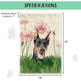 thumbnail image 5 of Spring Summer Dog Decorative House Flag Cocker Lotus Flowers Outdoor Banner for Yard Farmhouse Double Side 28x40 Inch, 5 of 6